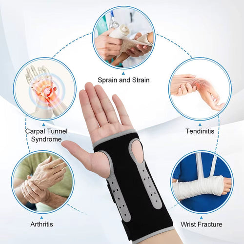 Adjustable wrist support brace