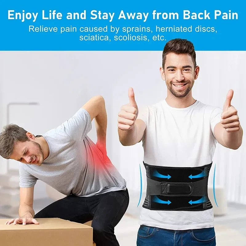 Double-Pull Lumbar Support Belt